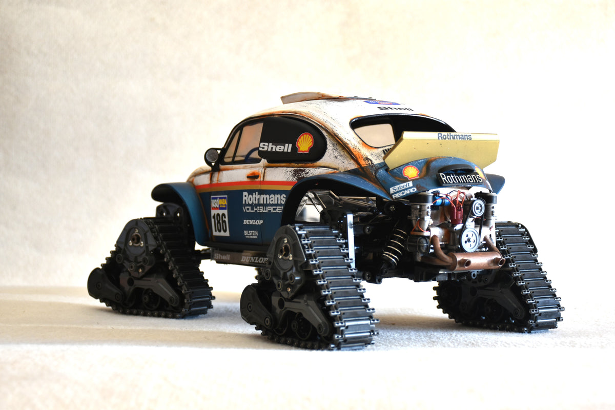 Custom-Built Tamiya QuadTrack Blitzer Beetle (ROTHMANS livery)  – 1/10 RC