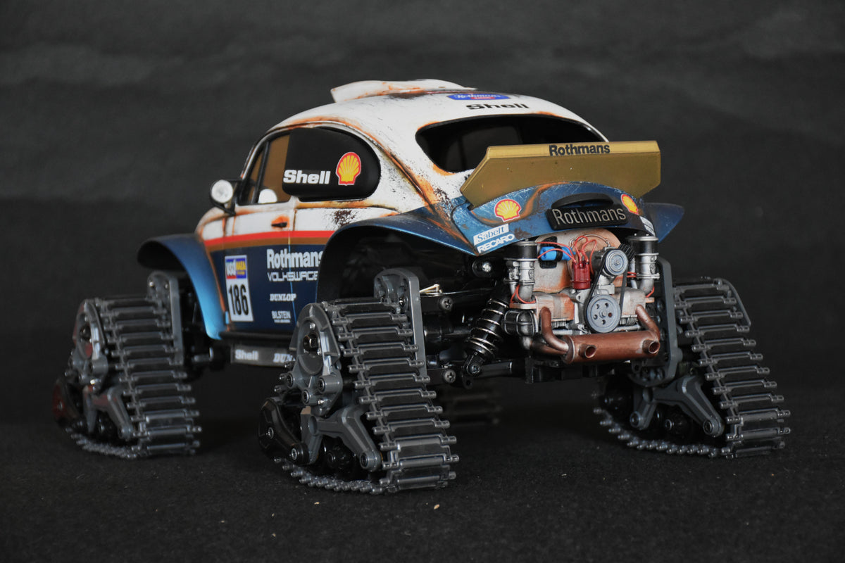 Custom-Built Tamiya QuadTrack Blitzer Beetle (ROTHMANS livery)  – 1/10 RC