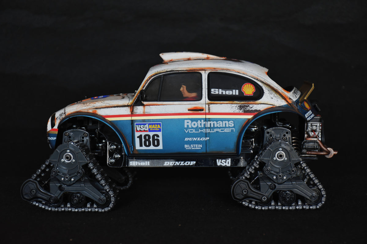 Custom-Built Tamiya QuadTrack Blitzer Beetle (ROTHMANS livery)  – 1/10 RC