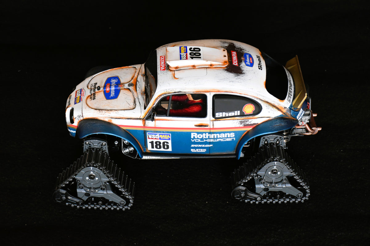 Custom-Built Tamiya QuadTrack Blitzer Beetle (ROTHMANS livery)  – 1/10 RC