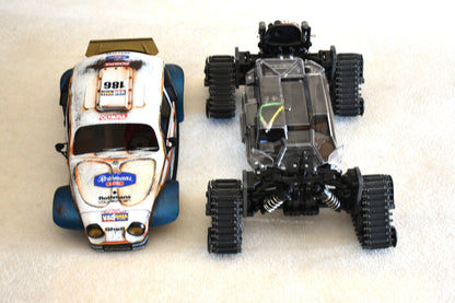 Custom-Built Tamiya QuadTrack Blitzer Beetle (ROTHMANS livery)  – 1/10 RC