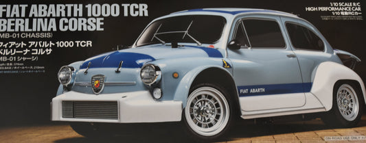 Tamiya  Fiat Abarth 1000 TCR Berlina Corse - Factory Pre-Painted Body for Tamiya MB-01 Chassis