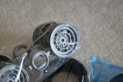 Tamiya Fiat Abarth 1000 TCR - Complete Wheel & Tire Set (Front & Rear)