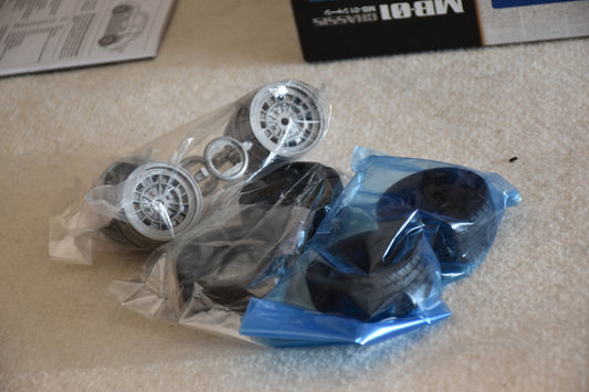 Tamiya Fiat Abarth 1000 TCR - Complete Wheel & Tire Set (Front & Rear)