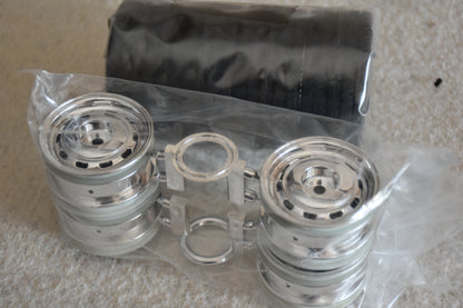 Tamiya Citroën DS - Complete Wheel & Tire Set (Front & Rear)