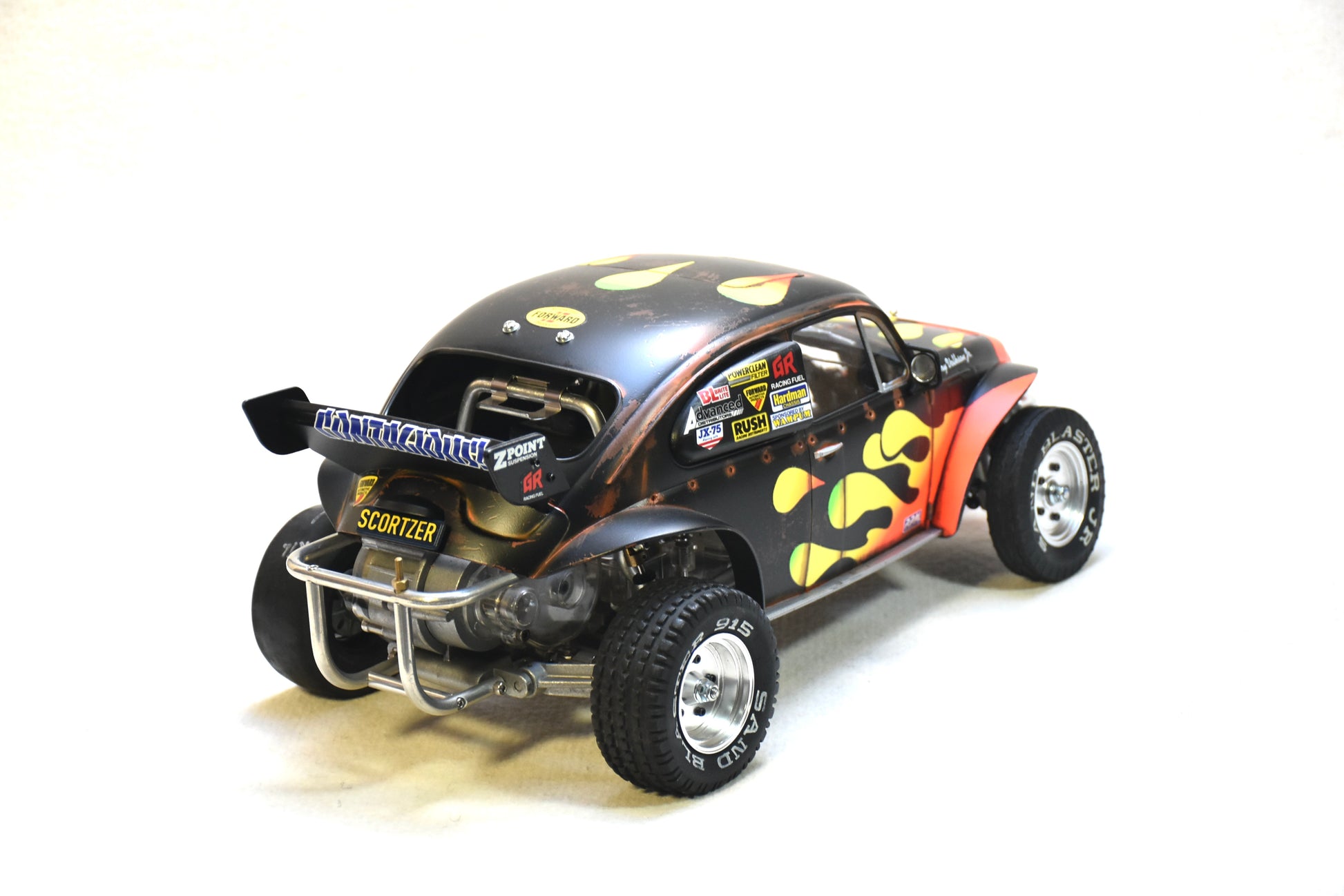 Tamiya Sand Scorcher 1/10 Custom Painted Body – Finished with Driver Figure (SCORTZER) - BOLIM RC CUSTOMS