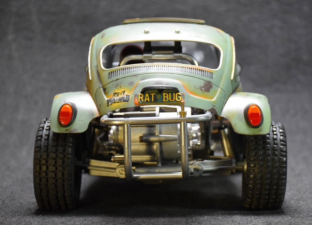 Tamiya Sand Scorcher 1/10 Custom Painted Body – Finished with Driver Figure (RAT BUG) - BOLIM RC CUSTOMS