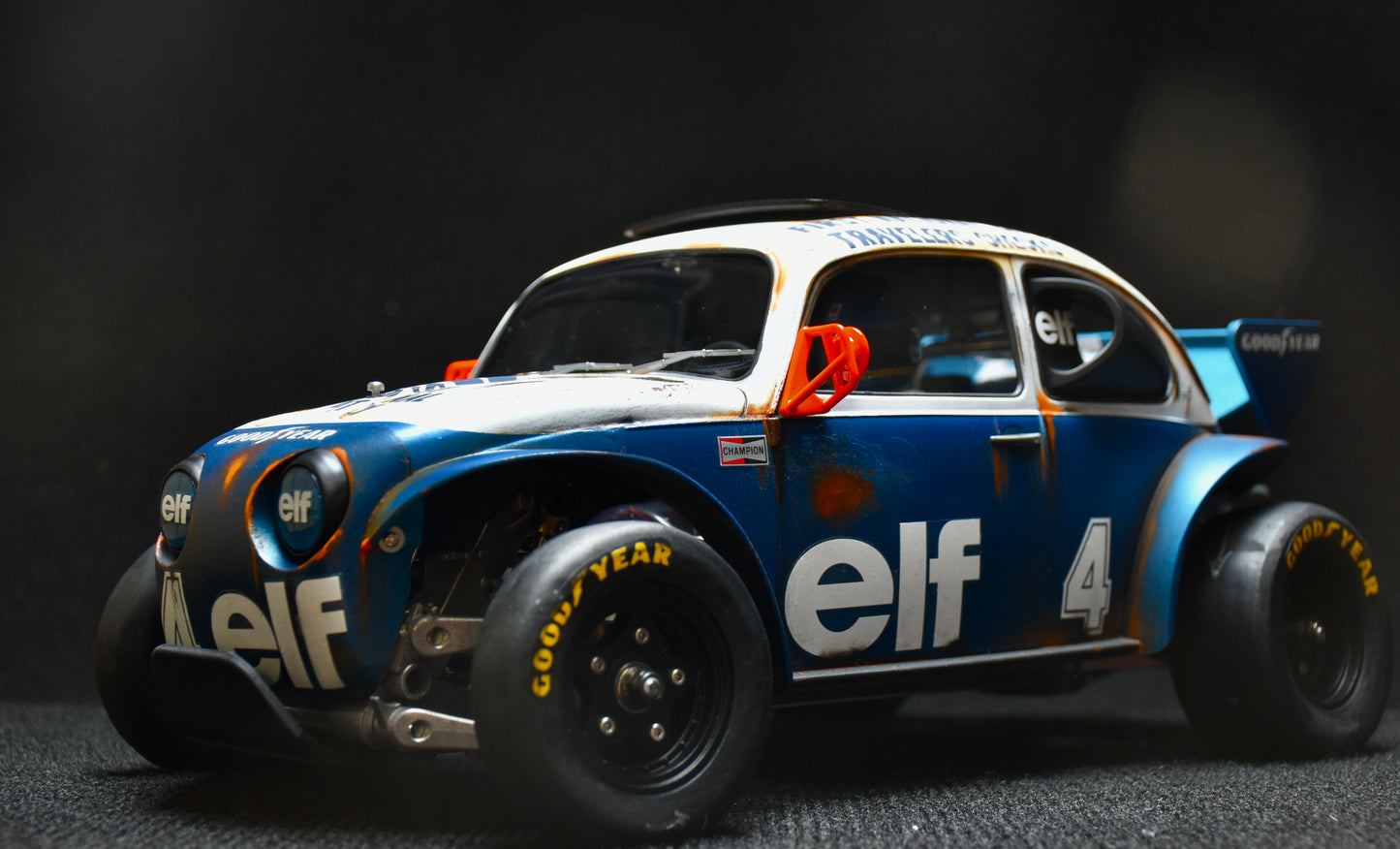 Tamiya Sand Scorcher 1/10 Custom Painted Body – Finished with Driver Figure (Tyrrell p34 tribute)