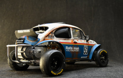 Tamiya Sand Scorcher 1/10 Custom Painted Body – Finished with Driver Figure (RATS MAN)