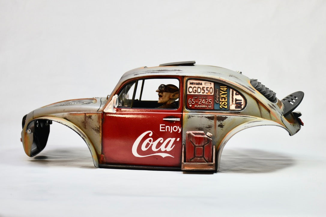 Tamiya Sand Scorcher 1/10 Custom Painted Body – Finished with Driver Figure (JUNKOLA)