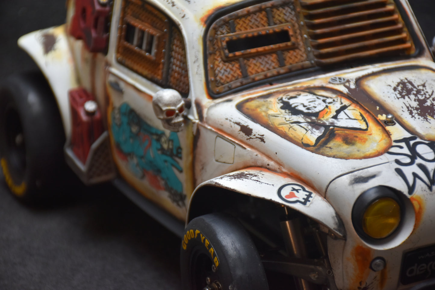 Tamiya Sand Scorcher 1/10 Custom Painted Body – Finished with Driver Figure (DYSTOPIC) - BOLIM RC CUSTOMS