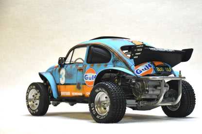 Tamiya Sand Scorcher 1/10 Custom Painted Body – Finished with Driver Figure (BUGULF) - BOLIM RC CUSTOMS