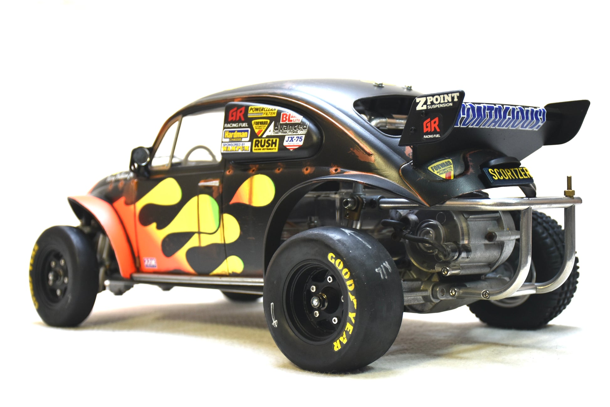 Tamiya Sand Scorcher 1/10 Custom Painted Body – Finished with Driver Figure (SCORTZER) - BOLIM RC CUSTOMS