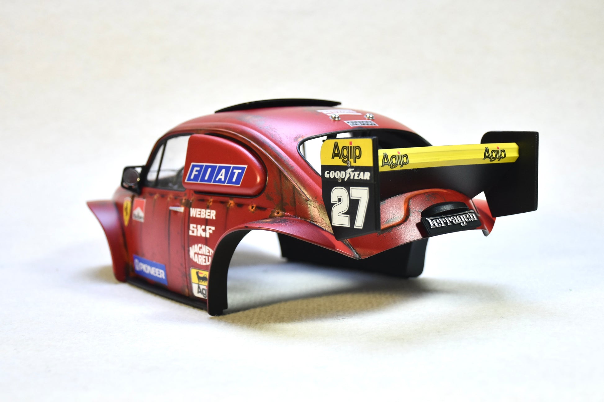 Tamiya Sand Scorcher 1/10 Custom Painted Body – Finished with Driver Figure (Ferragen2) - BOLIM RC CUSTOMS