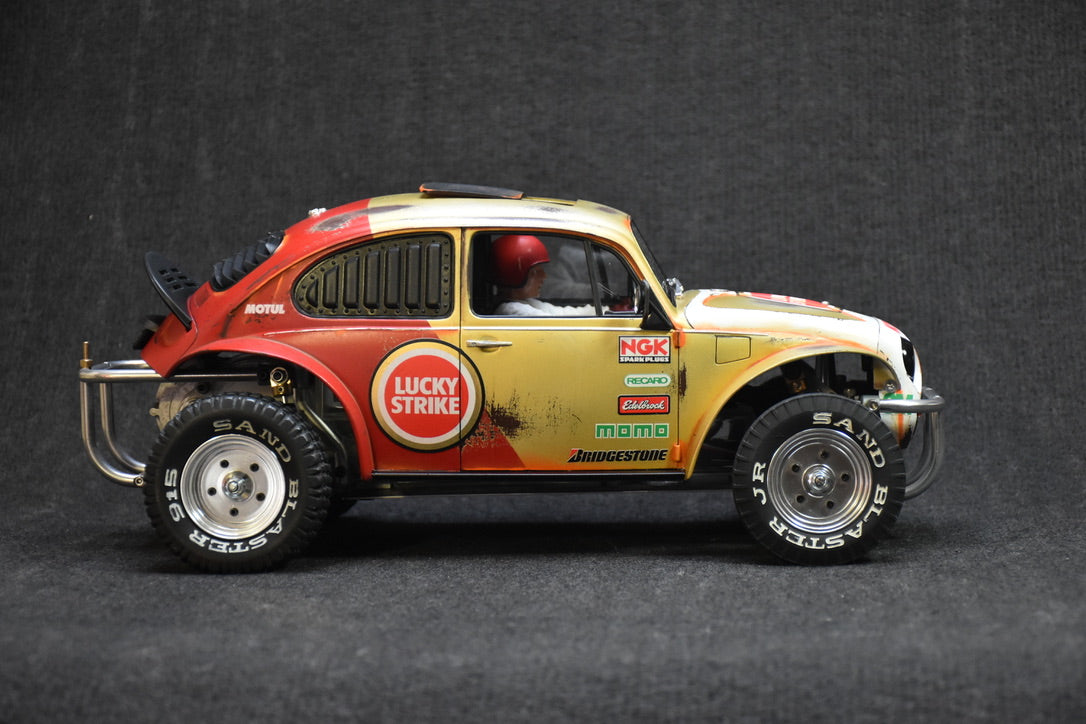 Tamiya Sand Scorcher 1/10 Custom Painted Body – Finished with Driver Figure (VOLKSTRIKE v2) - BOLIM RC CUSTOMS