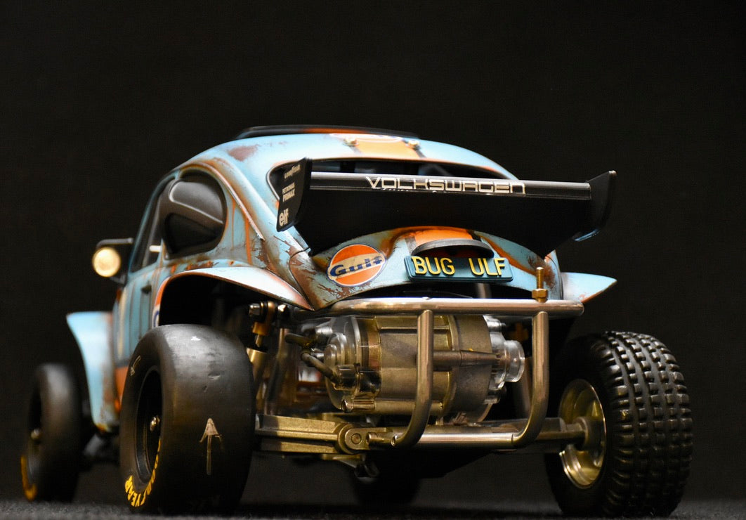 Tamiya Sand Scorcher 1/10 Custom Painted Body – Finished with Driver Figure (BUGULF)