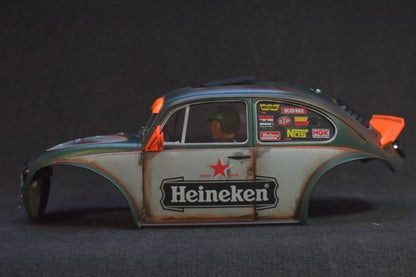 Tamiya Sand Scorcher 1/10 Custom Painted Body – Finished with Driver Figure (HEINEWAGEN)