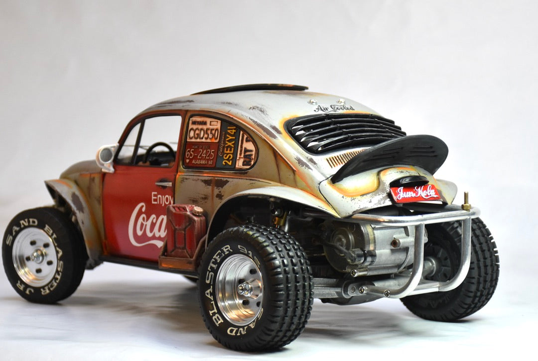 Tamiya Sand Scorcher 1/10 Custom Painted Body – Finished with Driver Figure (JUNKOLA)
