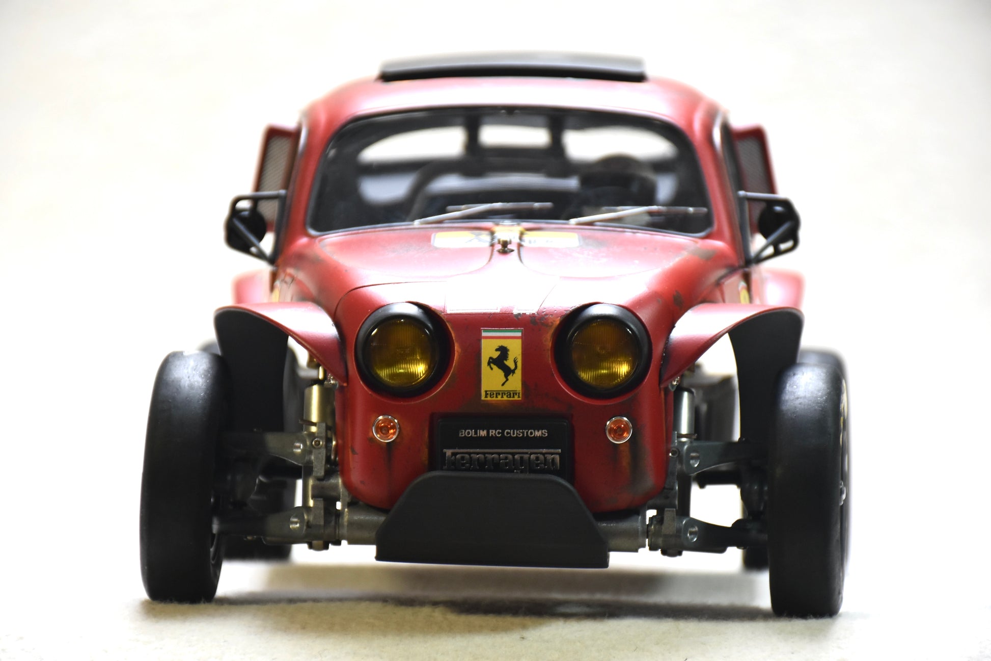Tamiya Sand Scorcher 1/10 Custom Painted Body – Finished with Driver Figure (Ferragen2) - BOLIM RC CUSTOMS