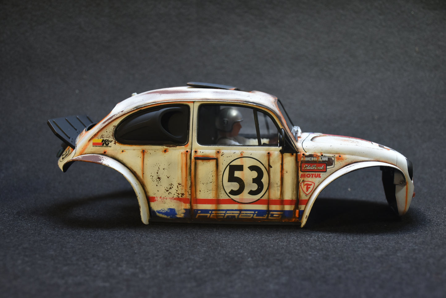 HERBUG - Tamiya Sand Scorcher 1/10 Custom Painted Body – Finished with Driver Figure