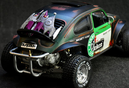 Tamiya Sand Scorcher 1/10 Custom Painted Body – Finished with Driver Figure (BUGOBLIN)