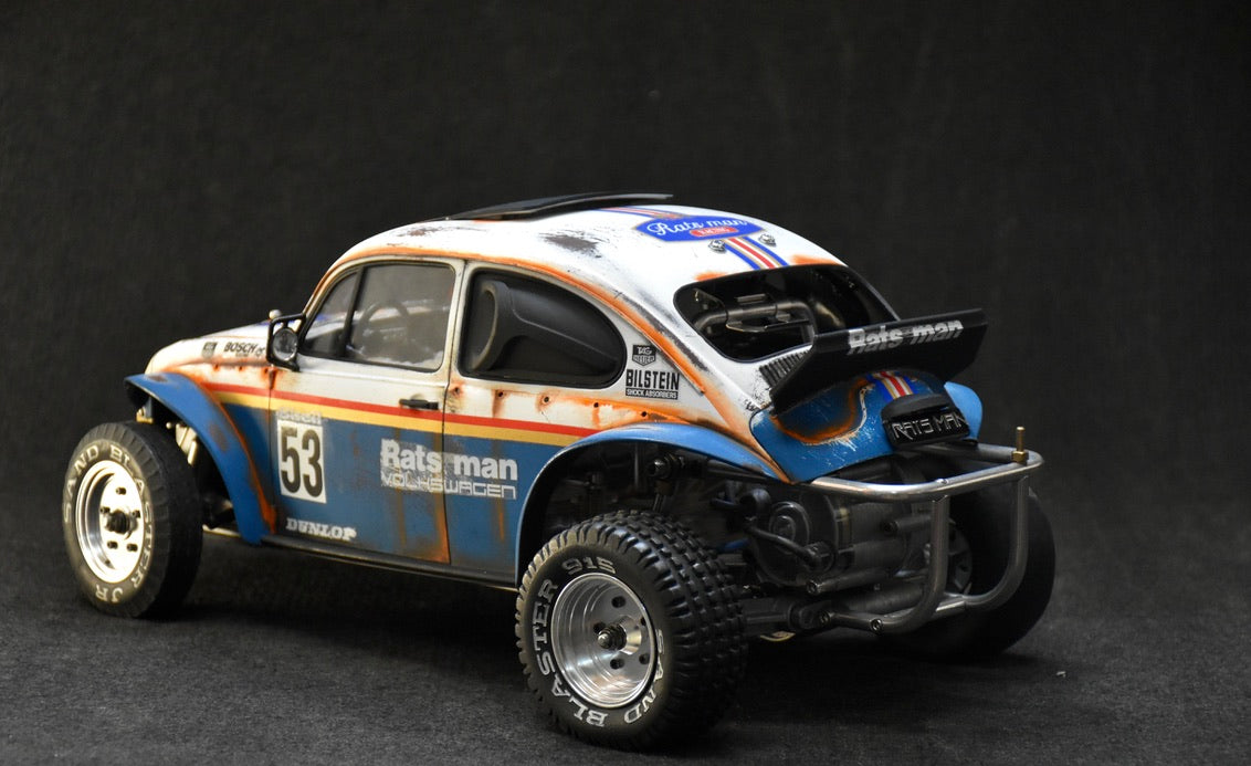Tamiya Sand Scorcher 1/10 Custom Painted Body – Finished with Driver Figure (RATS MAN)
