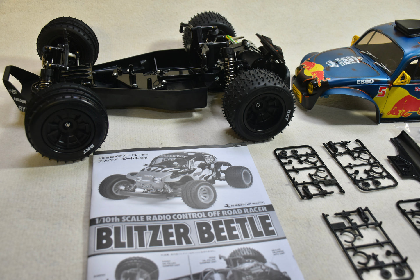 REDBUG  - Custom-Built Tamiya Blitzer Beetle – 1/10 RC Buggy (RED BULL LIVERY)