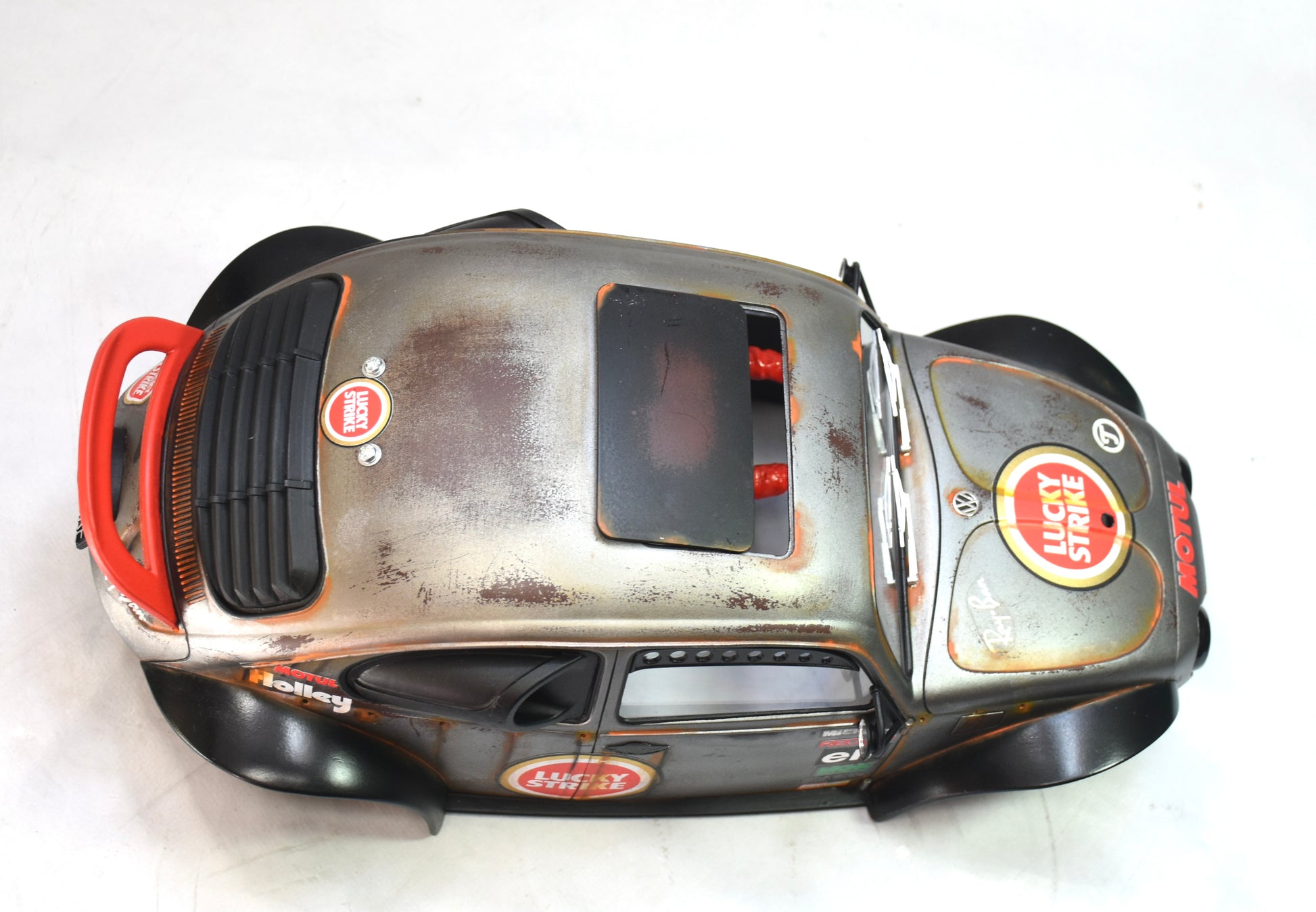 Tamiya Sand Scorcher 1/10 Custom Painted Body – Finished with Driver Figure (VOLKSTRIKE) - BOLIM RC CUSTOMS