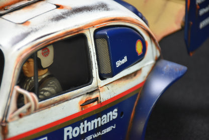 Tamiya BLITZER BEETLE 1/10 Custom Painted Body – Finished with Driver Figure (DAKAR ROTHMANS)