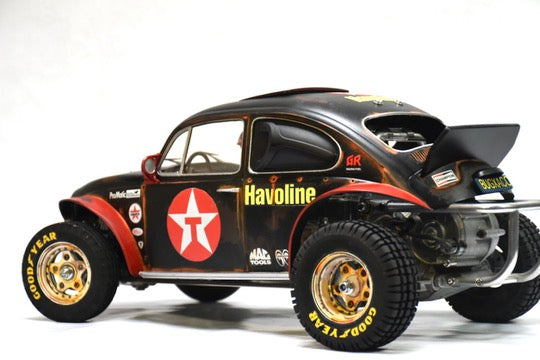 Tamiya Sand Scorcher 1/10 Custom Painted Body – Finished with Driver Figure (BUGXACO)