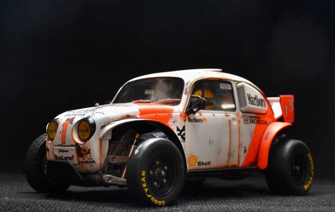 Tamiya Sand Scorcher 1/10 Custom Painted Body – Finished with Driver Figure (BUGLAREN)