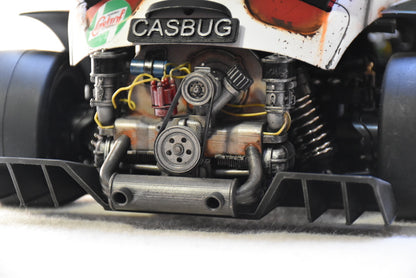 GENERIC 1/10 Scale Volkswagen BEETLE engine -  RC Custom Resin Upgrade Part