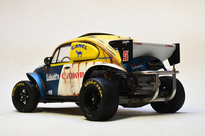 Carrosserie personnalisée peinte Tamiya Sand Scorcher 1/10 – Finition avec figurine de pilote (BUGANON)