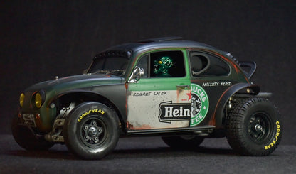 Tamiya Sand Scorcher 1/10 Custom Painted Body – Finished with Driver Figure (BUGOBLIN)