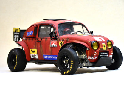 Tamiya Sand Scorcher 1/10 Custom Painted Body – Finished with Driver Figure (Ferragen)