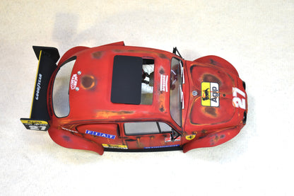 Tamiya Sand Scorcher 1/10 Custom Painted Body – Finished with Driver Figure (Ferragen)