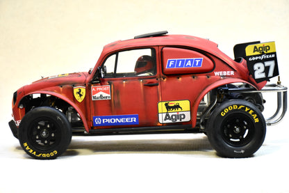 Tamiya Sand Scorcher 1/10 Custom Painted Body – Finished with Driver Figure (Ferragen)