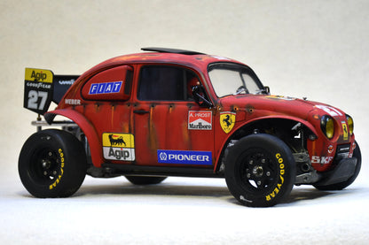 Tamiya Sand Scorcher 1/10 Custom Painted Body – Finished with Driver Figure (Ferragen)