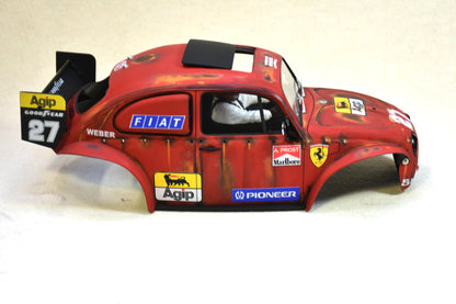 Tamiya Sand Scorcher 1/10 Custom Painted Body – Finished with Driver Figure (Ferragen)