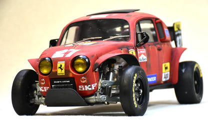 Tamiya Sand Scorcher 1/10 Custom Painted Body – Finished with Driver Figure (Ferragen)