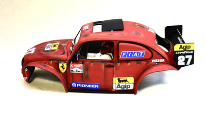 Tamiya Sand Scorcher 1/10 Custom Painted Body – Finished with Driver Figure (Ferragen)