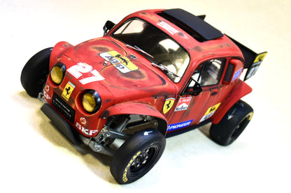 Tamiya Sand Scorcher 1/10 Custom Painted Body – Finished with Driver Figure (Ferragen)
