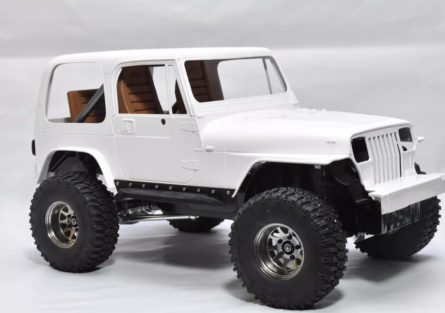 Side Bars / Side Steps (Pair) (Type 2) – Tamiya CC-01/CR-01 Jeep Wrangler YJ 1/10 Body – Custom Resin Part (by Bolim RC Customs)