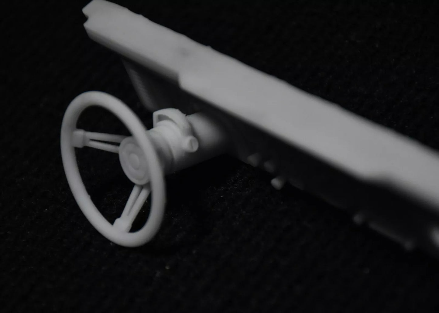 Tamiya 1/10 Jeep Wrangler YJ to CJ7 Conversion – Dashboard with Steering Wheel – Custom Resin Part (by Bolim RC Customs)