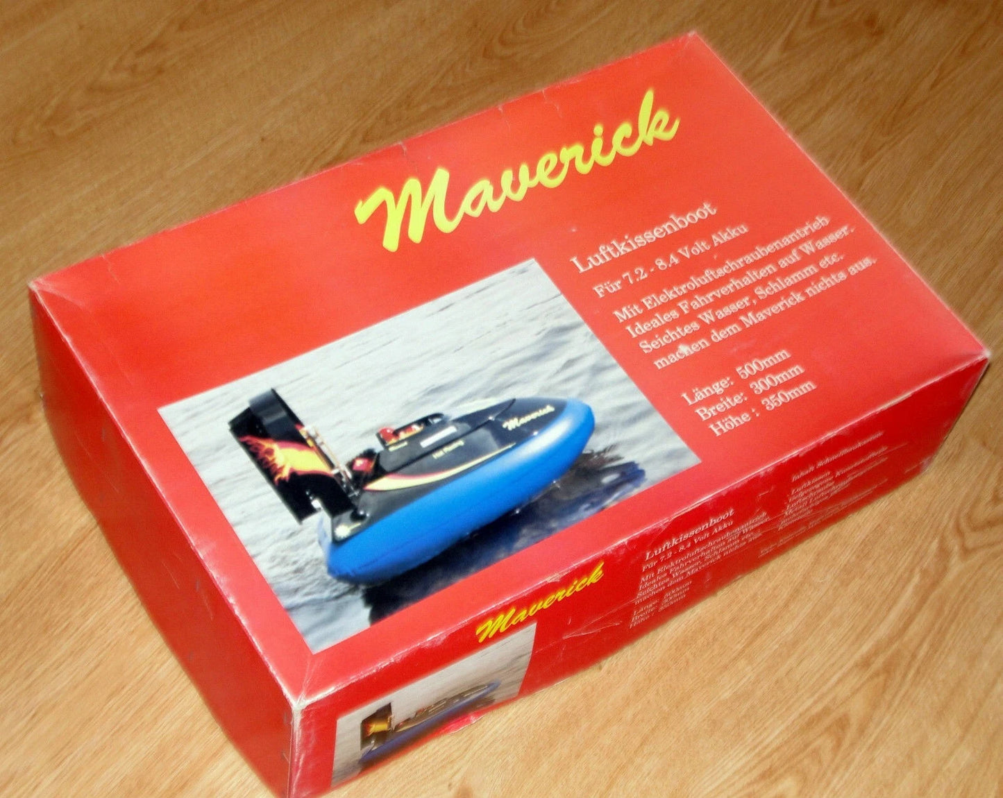 Vintage MAVERICK RC Electric Powered HOVERCRAFT KIT – Swiss Made Luftkissenboot – NIB
