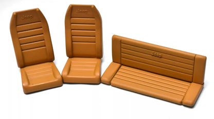 Seats Set (FRONT & REAR) for Tamiya CC-01 Jeep Wrangler YJ 1/10 Body – Custom Resin Part (by Bolim RC Customs)