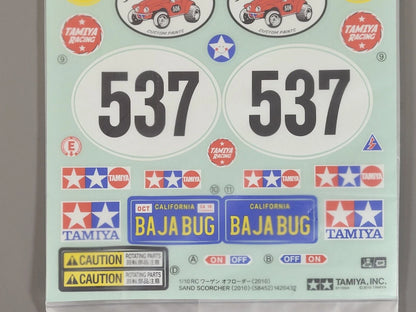 Tamiya Sand Scorcher 2010 Decal Set – Genuine Tamiya 58452 – New from NIB Kit