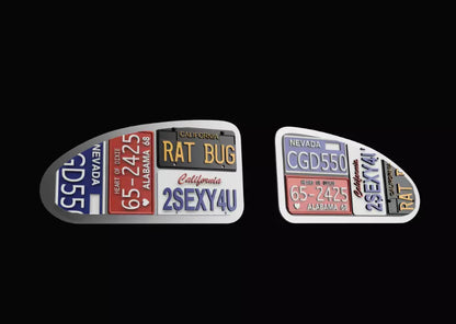 Tamiya Sand Scorcher & Blitzer Beetle 1/10 Rat Rod Style Rear side Window Covers (PAIR)  – Custom Resin Part (by Bolim RC Customs)