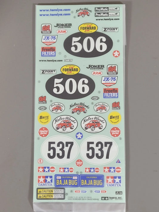 Tamiya Sand Scorcher 2010 Decal Set – Genuine Tamiya 58452 – New from NIB Kit