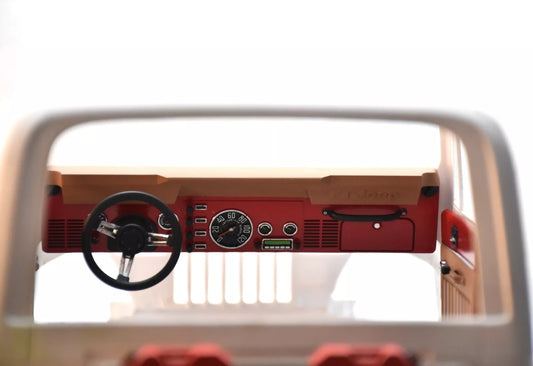 Tamiya 1/10 Jeep Wrangler YJ to CJ7 Conversion – Dashboard with Steering Wheel – Custom Resin Part (by Bolim RC Customs)
